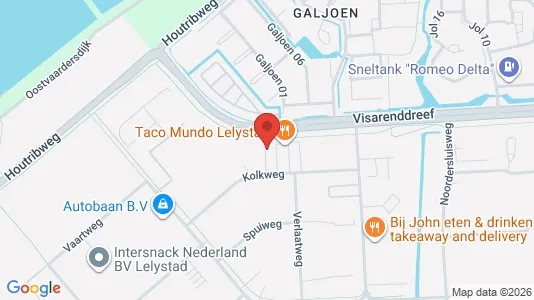 Bedrijfsruimtes for sale i Lelystad - kort over placeringen