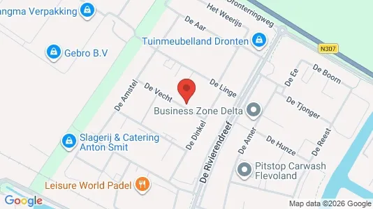 Bedrijfsruimtes for rent i Dronten - kort over placeringen