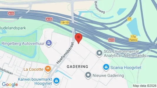Kantorruimte for rent i Rotterdam Hoogvliet - kort over placeringen