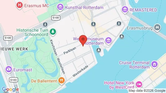 Bedrijfsruimtes for rent i Rotterdam Centrum - kort over placeringen