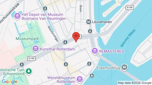 Bedrijfsruimtes for rent i Rotterdam Centrum - kort over placeringen
