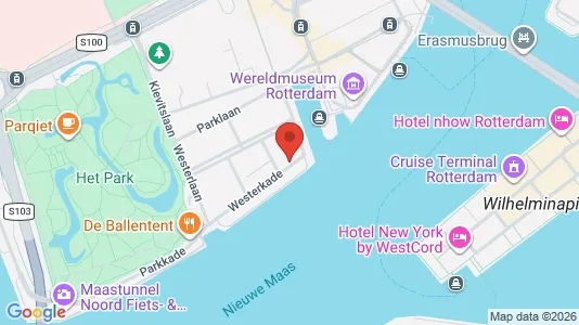 Bedrijfsruimtes for rent i Rotterdam Centrum - kort over placeringen