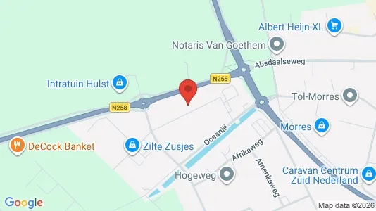 Producties for rent i Hulst - kort over placeringen