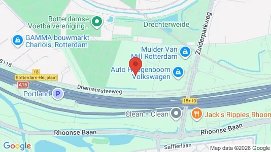 Bedrijfsruimtes for rent i Rotterdam Charlois - kort over placeringen