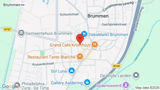 Kantorruimte for rent i Brummen - kort over placeringen