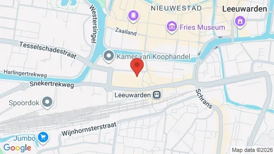 Kantorruimte for rent i Leeuwarden - kort over placeringen
