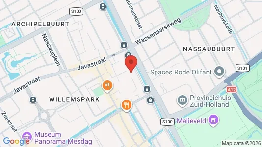 Kantorruimte for rent i The Hague Centrum - kort over placeringen