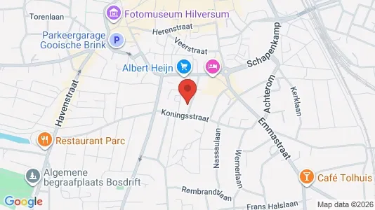 Bedrijfsruimtes for sale i Hilversum - kort over placeringen