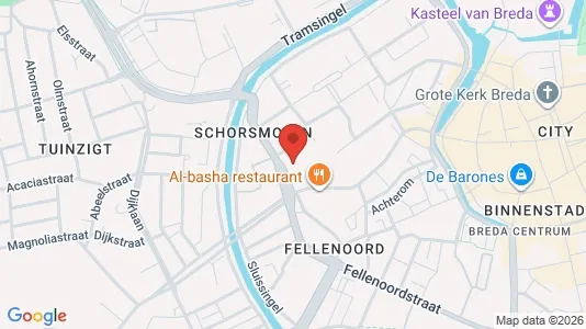 Grond for rent i Breda - kort over placeringen