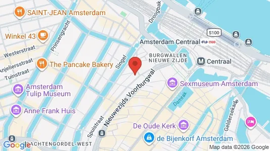 Kantorruimte for rent i Amsterdam Centrum - kort over placeringen