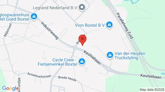 Bedrijfsruimtes for rent i Boxtel - kort over placeringen