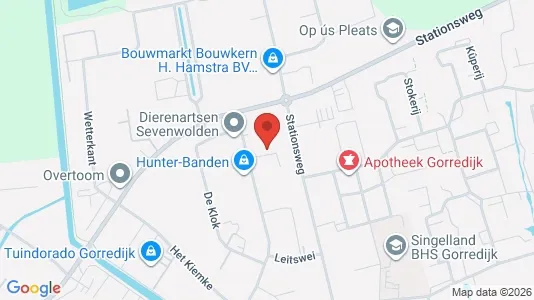 Bedrijfsruimtes for rent i Opsterland - kort over placeringen