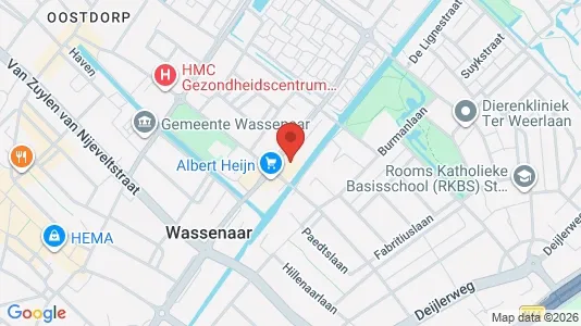 Kantorruimte for rent i Wassenaar - kort over placeringen