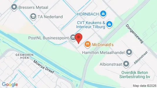 Bedrijfsruimtes for rent i Tilburg - Foto uit Google Street View