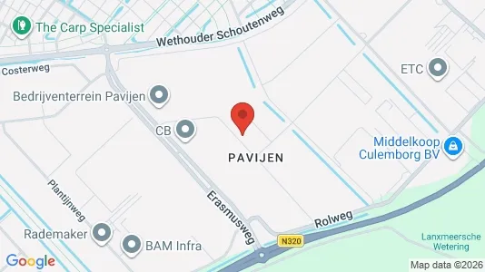 Bedrijfsruimtes for rent i Culemborg - kort over placeringen