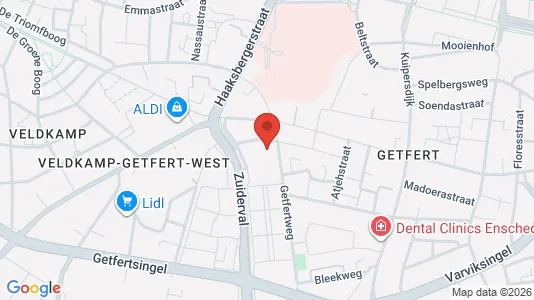 Bedrijfsruimtes for rent i Enschede - kort over placeringen