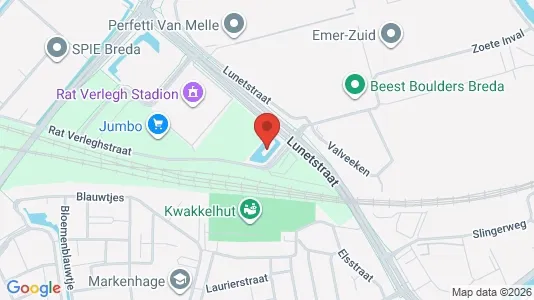 Kantorruimte for rent i Breda - kort over placeringen