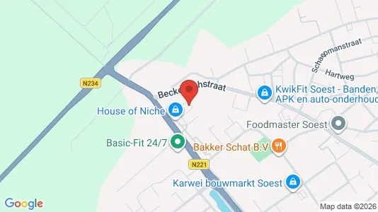 Bedrijfsruimtes for rent i Soest - kort over placeringen
