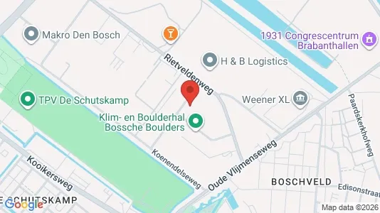 Bedrijfsruimtes for rent i Den Bosch - kort over placeringen