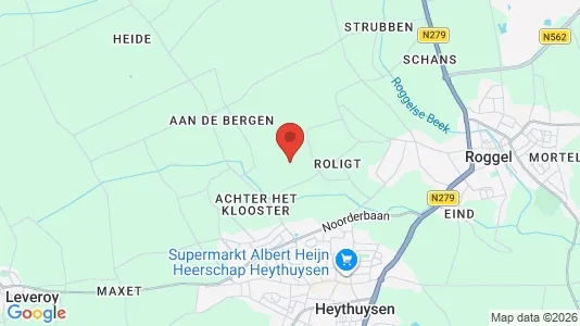 Winkels for rent i Leudal - kort over placeringen