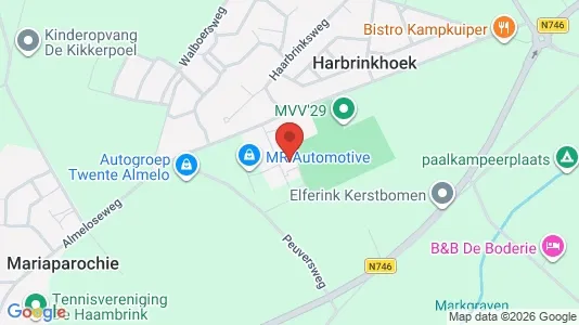 Producties for rent i Tubbergen - kort over placeringen