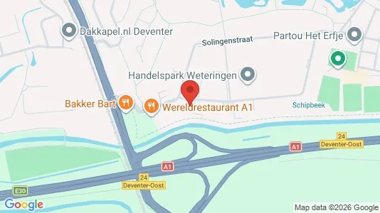 Kantorruimte for rent i Deventer - kort over placeringen