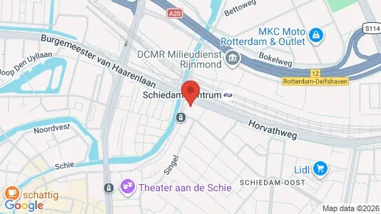 Kantorruimte for rent i Schiedam - kort over placeringen