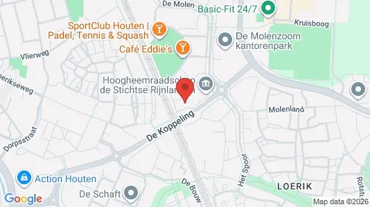 Kantorruimte for rent i Houten - kort over placeringen