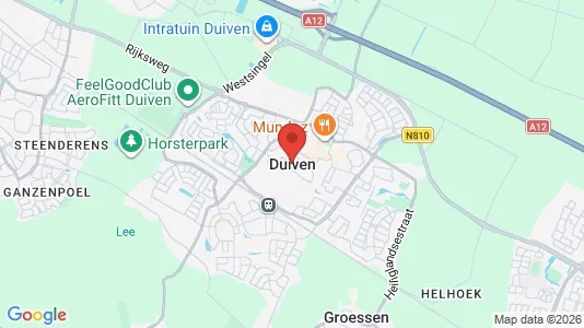 Winkels for rent i Duiven - kort over placeringen