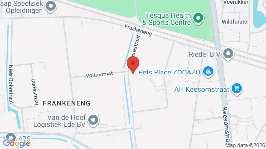 Bedrijfsruimtes for rent i Ede - kort over placeringen