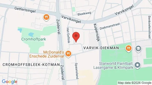Bedrijfsruimtes for rent i Enschede - kort over placeringen