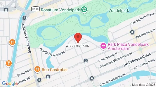 Kantorruimte for rent i Amsterdam Oud-Zuid - kort over placeringen
