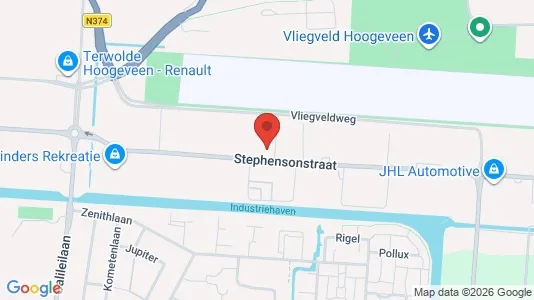 Producties for rent i Hoogeveen - kort over placeringen