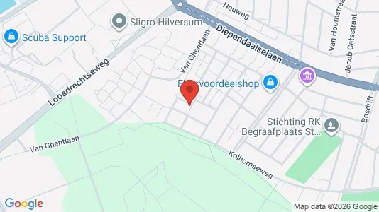 Bedrijfsruimtes for sale i Hilversum - kort over placeringen