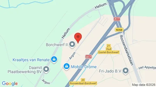Bedrijfsruimtes for rent i Halderberge - kort over placeringen