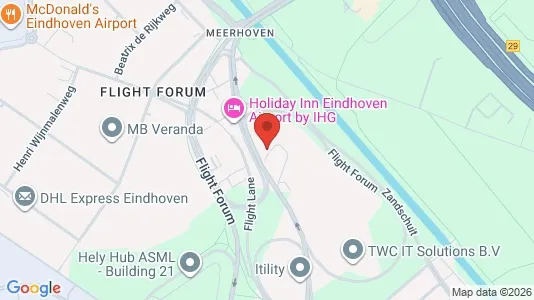 Kantorruimte for rent i Eindhoven - kort over placeringen