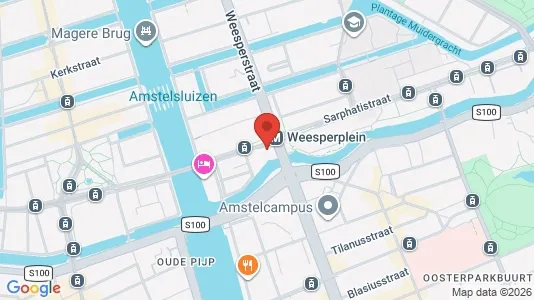 Kantorruimte for rent i Amsterdam Centrum - kort over placeringen