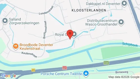 Bedrijfsruimtes for sale i Deventer - kort over placeringen