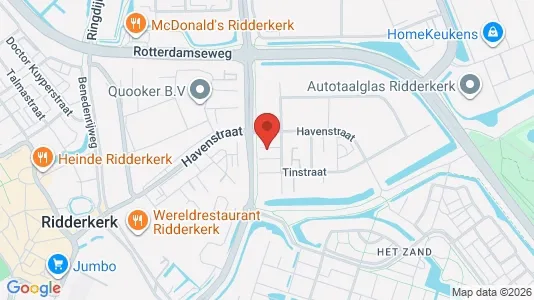 Bedrijfsruimtes for rent i Ridderkerk - kort over placeringen