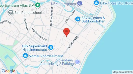 Producties for rent i Edam-Volendam - kort over placeringen