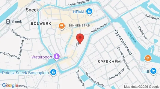 Kantorruimte for rent i Súdwest-Fryslân - kort over placeringen