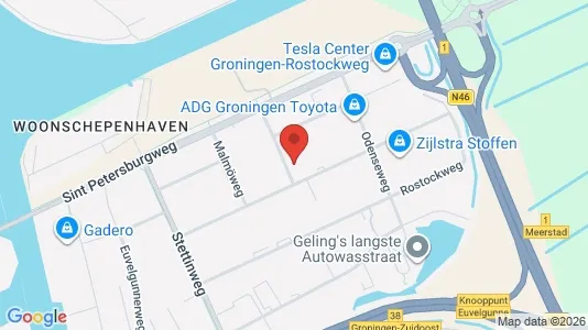 Kantorruimte for rent i Groningen - kort over placeringen