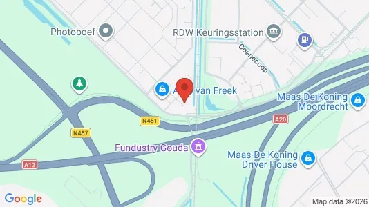 Kantorruimte for rent i Waddinxveen - kort over placeringen