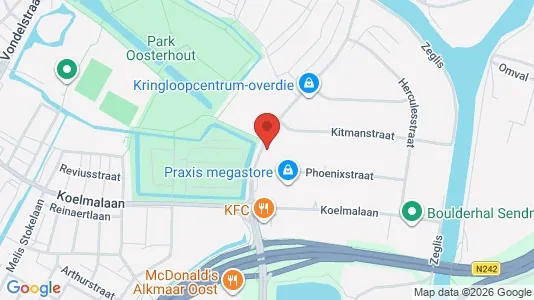 Kantorruimte for rent i Alkmaar - kort over placeringen