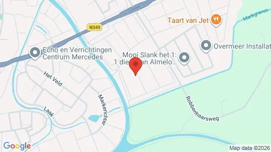 Bedrijfsruimtes for sale i Almelo - kort over placeringen