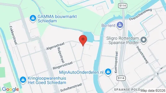 Bedrijfsruimtes for rent i Schiedam - kort over placeringen