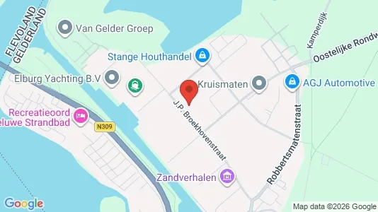 Bedrijfsruimtes for rent i Elburg - kort over placeringen