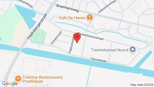 Bedrijfsruimtes for rent i Hengelo - kort over placeringen