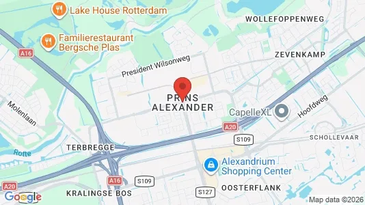 Bedrijfsruimtes for rent i Rotterdam Prins Alexander - kort over placeringen