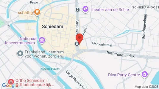 Kantorruimte for rent i Schiedam - kort over placeringen